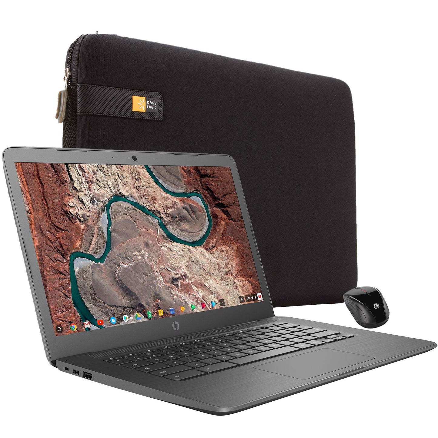 11.6" Touchscreen Chromebook w/ wireless mouse and carrying case
