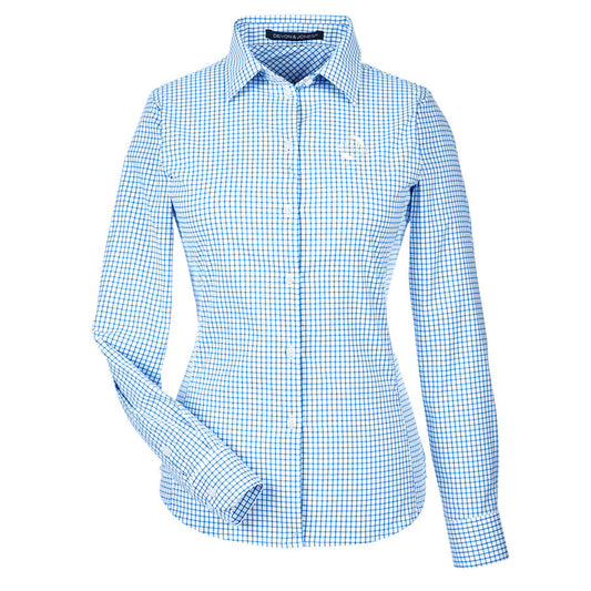 B&D Ladies' Micro Windowpane Shirt