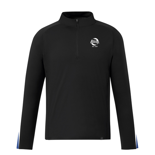 B&D Men's EVANS Eco Knit Performance Quarter Zip