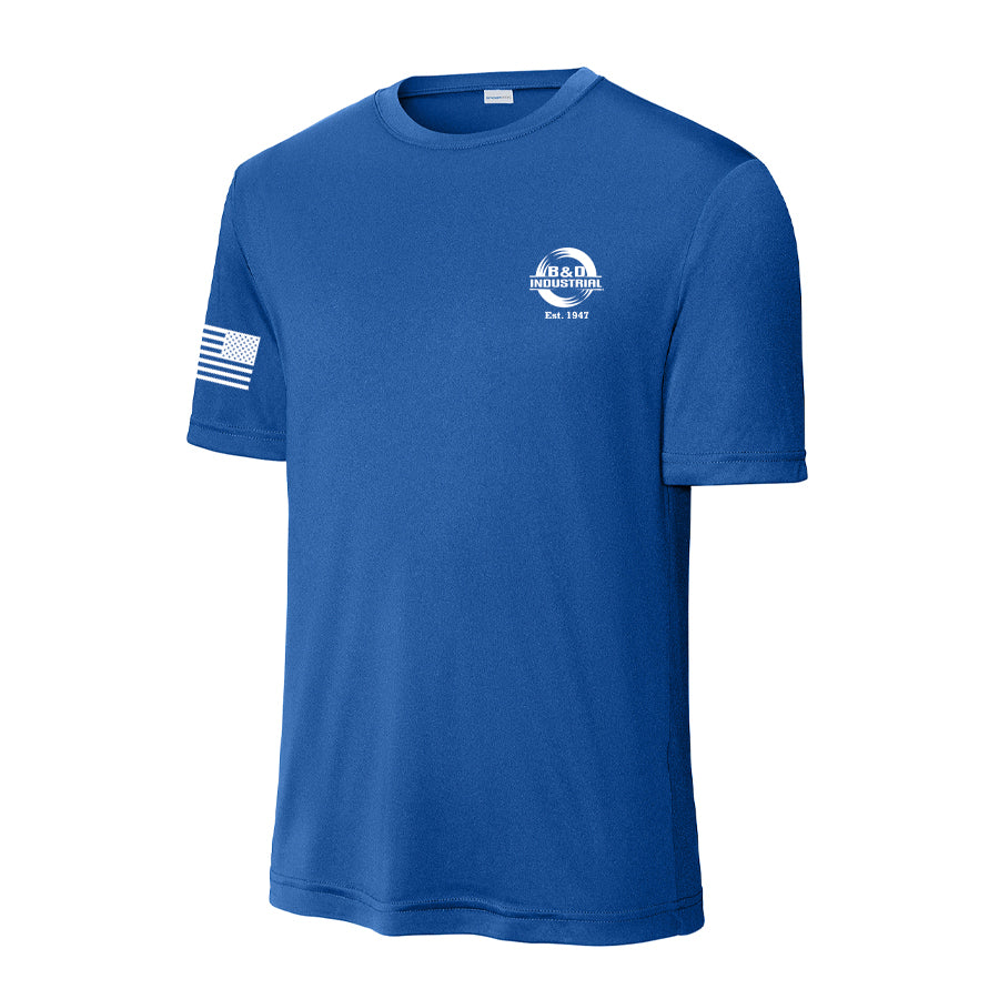 B&D Sport-Tek Sweat Wicking Tee - Royal Blue