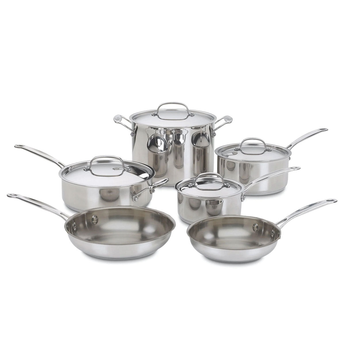 Cuisinart 10-Pc French Classic Tri-Ply Stainless Cookware Set