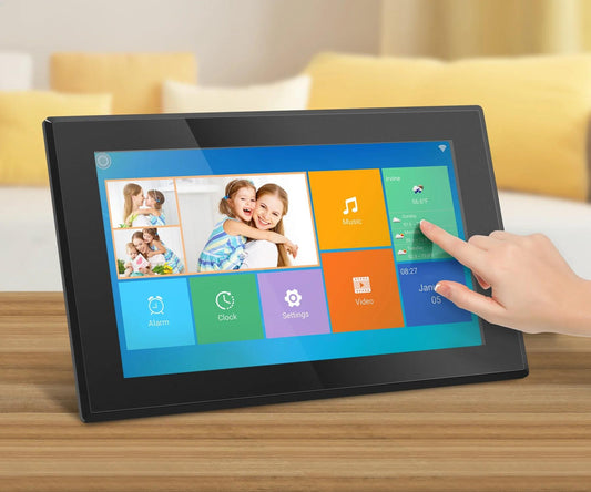 15.6 inch WiFi Digital Photo Frame with Touchscreen IPS LCD, 16GB Built-in Memory