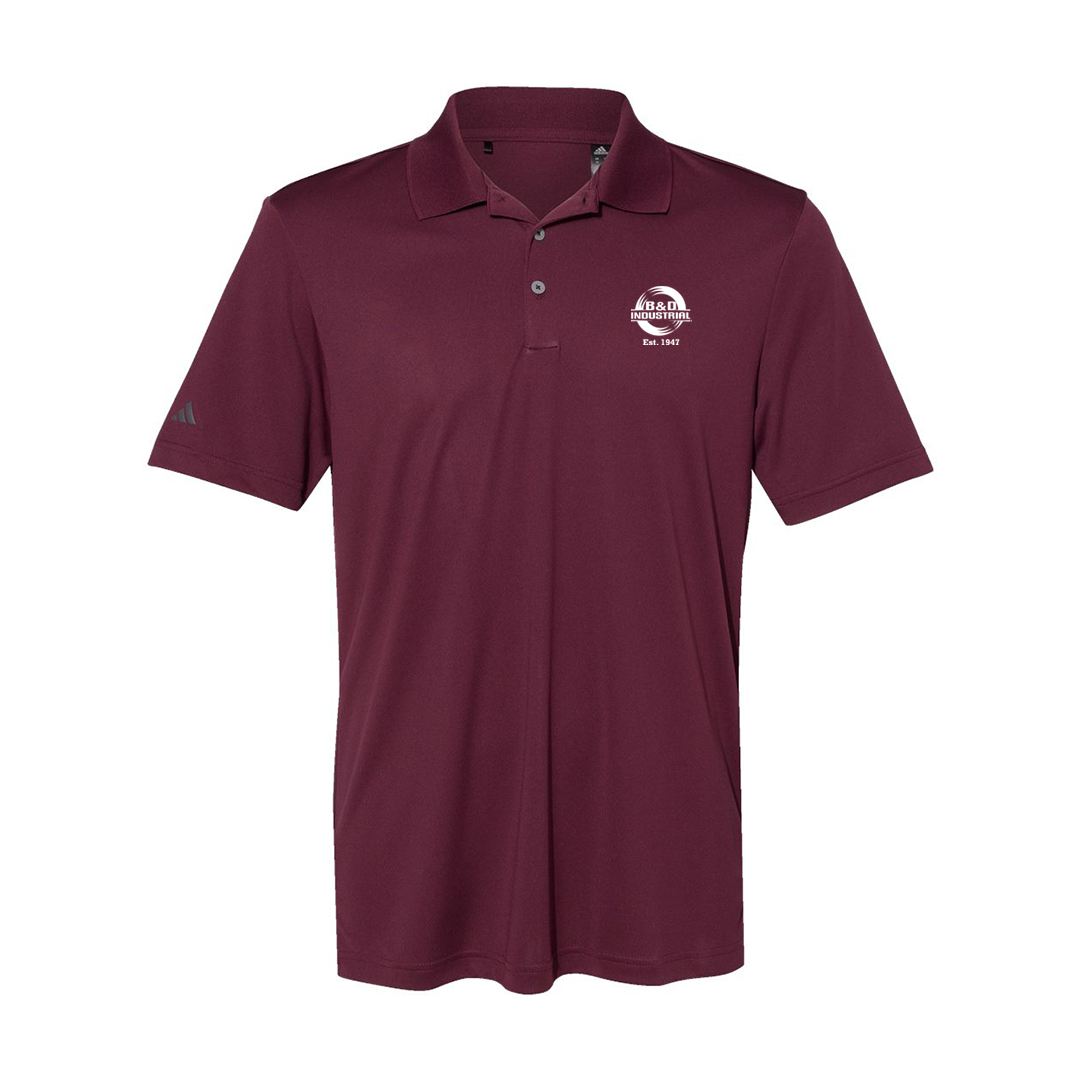 B&D Adidas Mens Performance Polo
