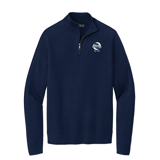 B&D Brooks Brothers® Cotton Stretch 1/4-Zip Sweater