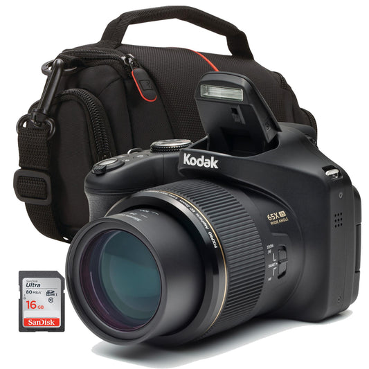PIXPRO AZ652 20.7mp 65x Bridge digital camera bundle