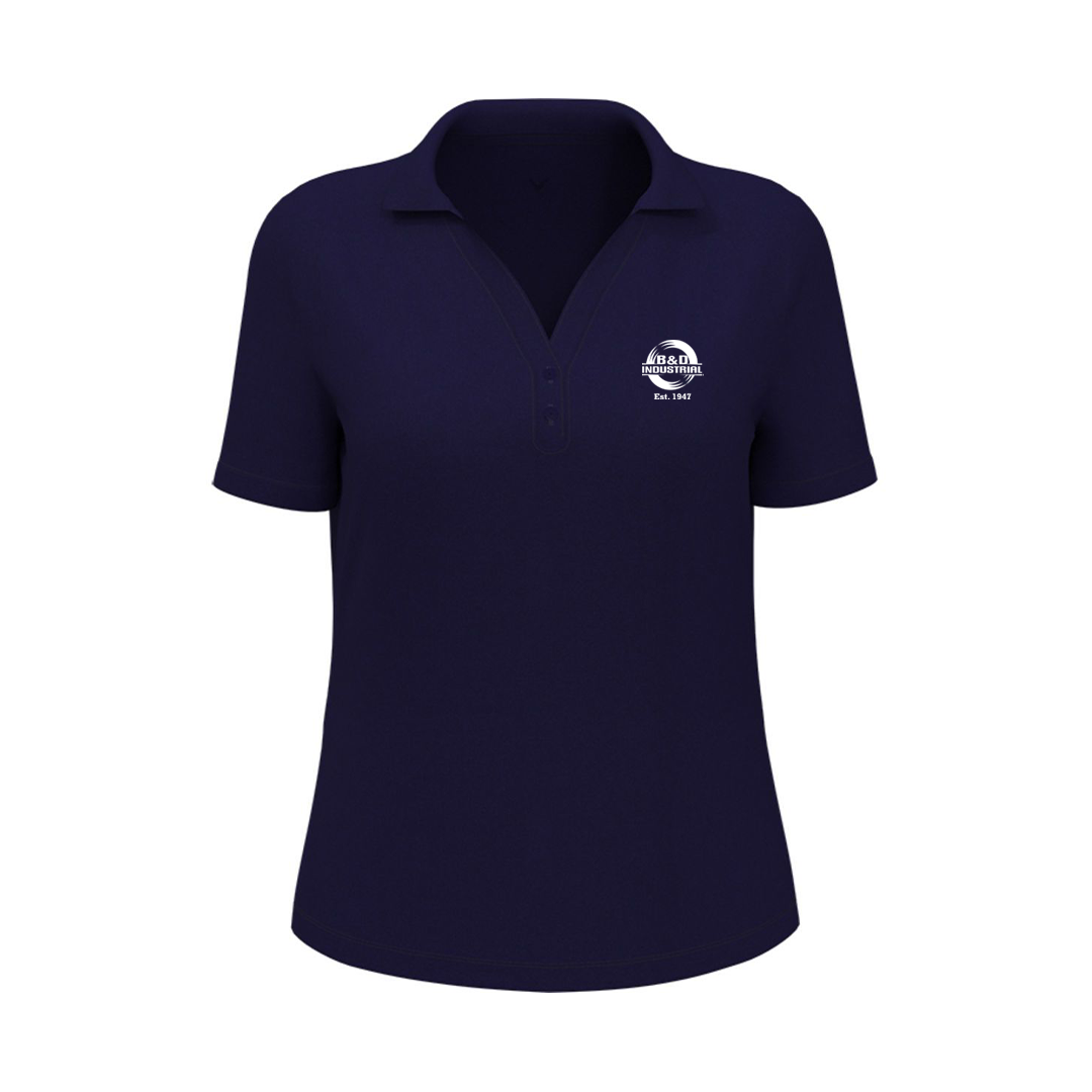 B&D Callaway Ladies Micro Texture Polo