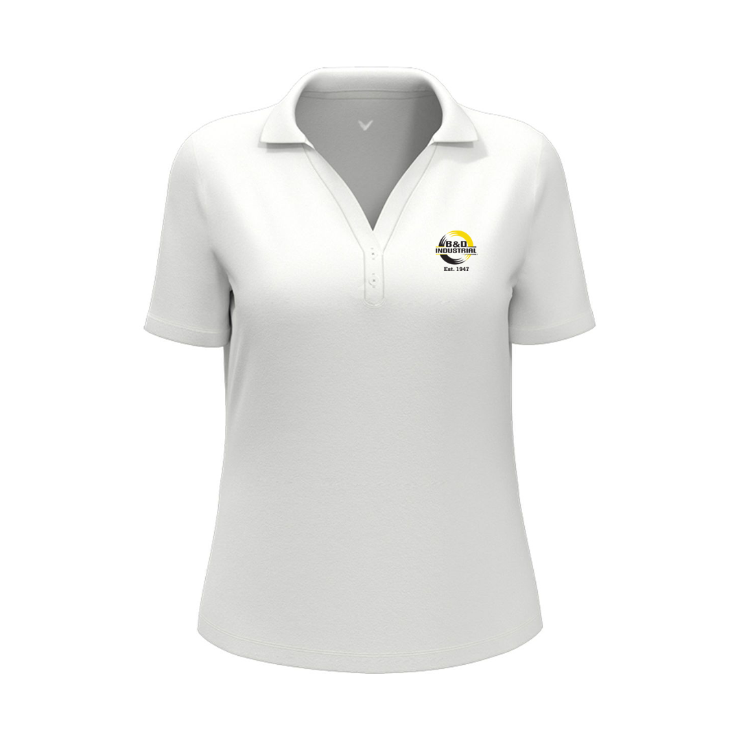 B&D Callaway Ladies Micro Texture Polo