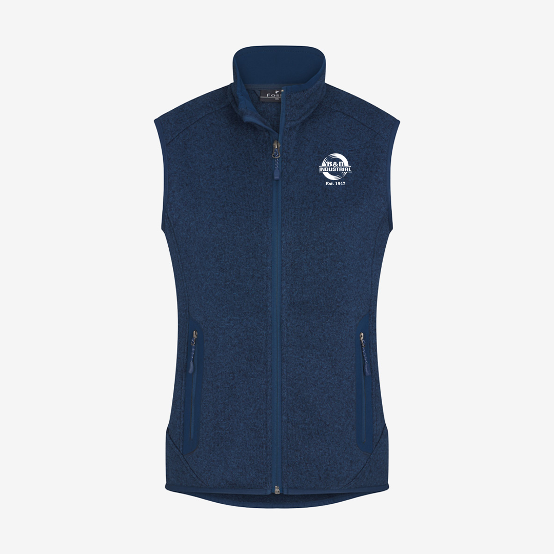 B&D Ladies Terrace Sweater Fleece Vest
