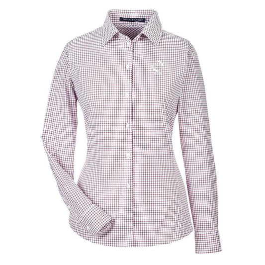 B&D Ladies' Micro Windowpane Shirt