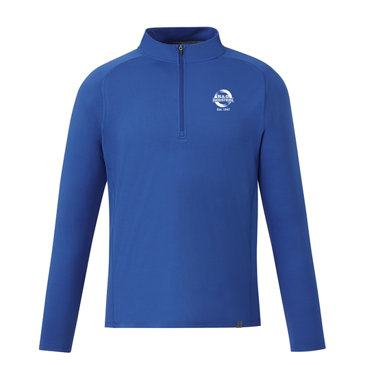 B&D Men's EVANS Eco Knit Performance Quarter Zip