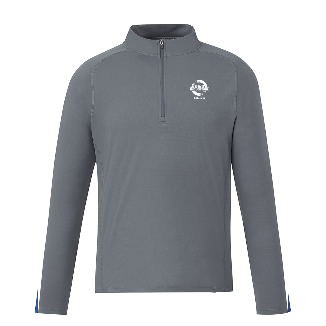 B&D Men's EVANS Eco Knit Performance Quarter Zip