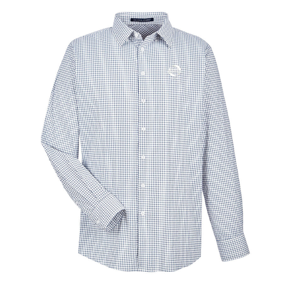 B&D Men's Micro Windowpane Shirt