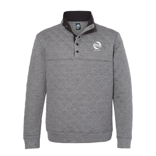 B&D Men's Quilted Half-Snap Pullover