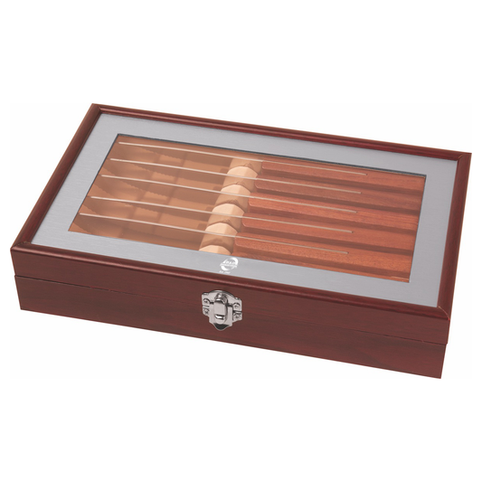 B&D Niagara Cutlery Rosewood 6-Piece Steak Knife Set
