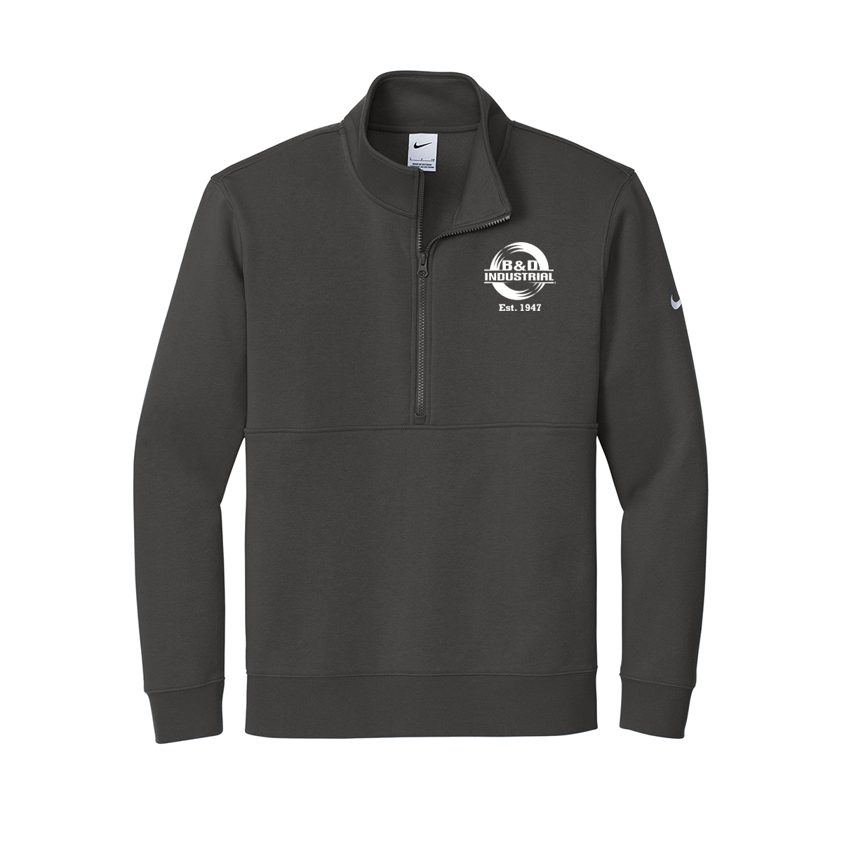 B&D Nike Club Fleece Sleeve Swoosh 1/2 Zip