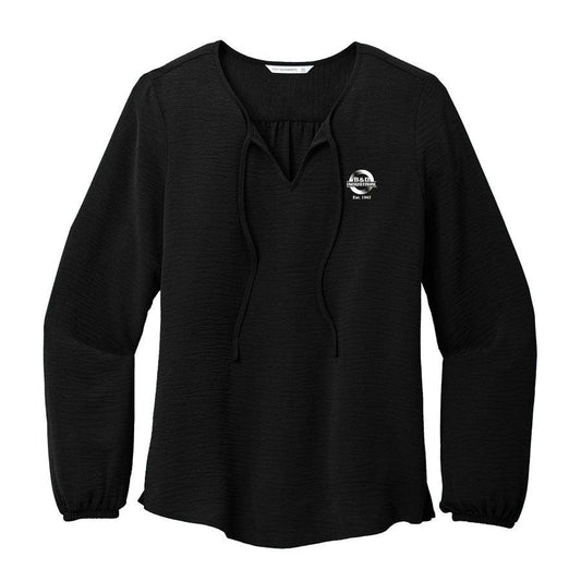 B&D Ladies Textured Crepe Blouse