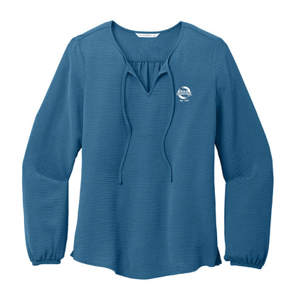 B&D Ladies Textured Crepe Blouse