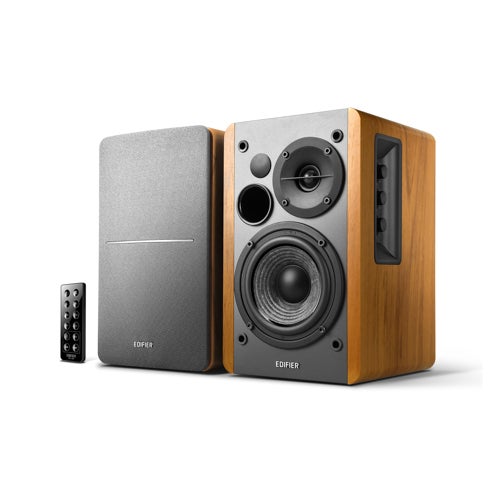 Bluetooth Bookshelf Speakers - Set of 2 Brown