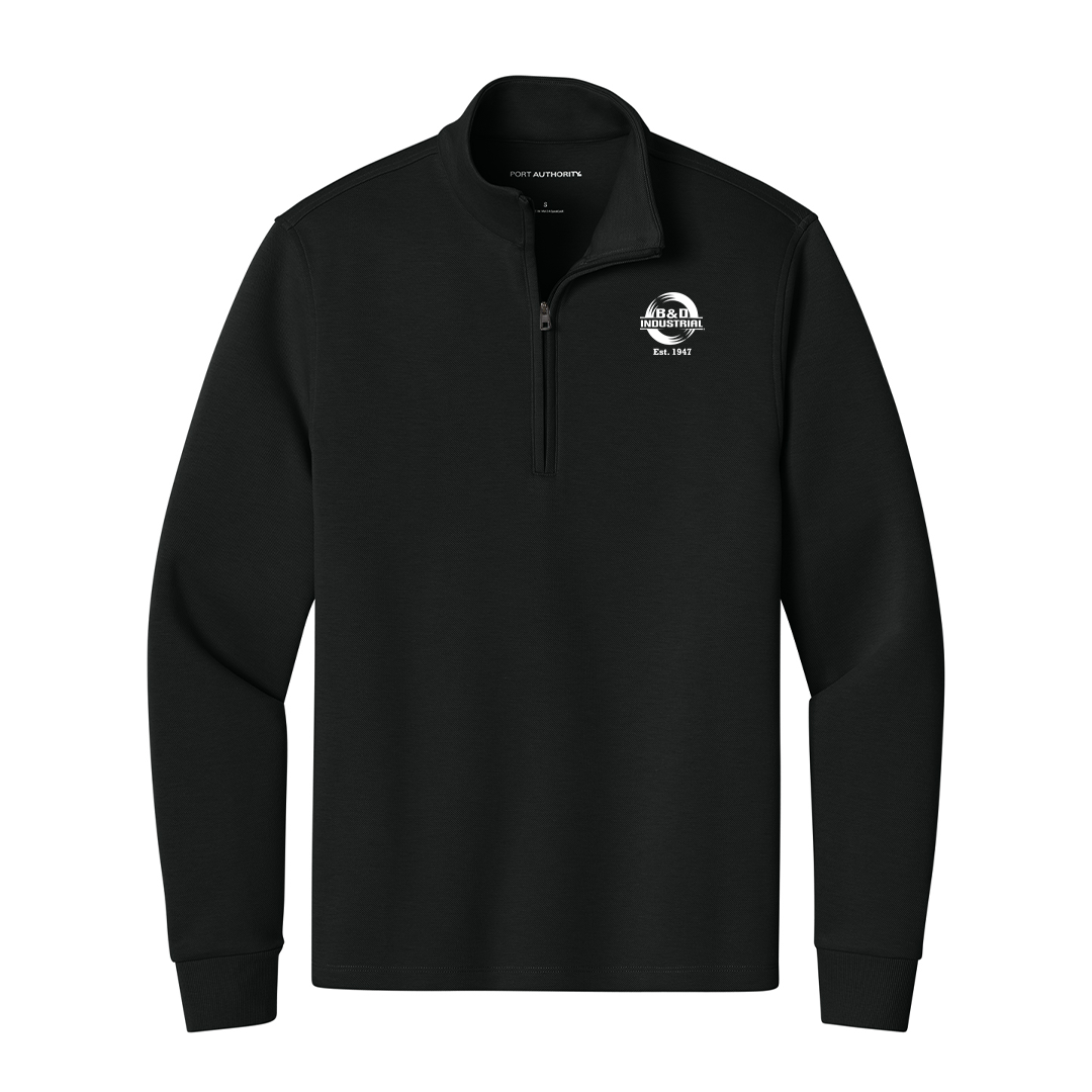 B&D Wearever Signature Double Pique 1/4-Zip