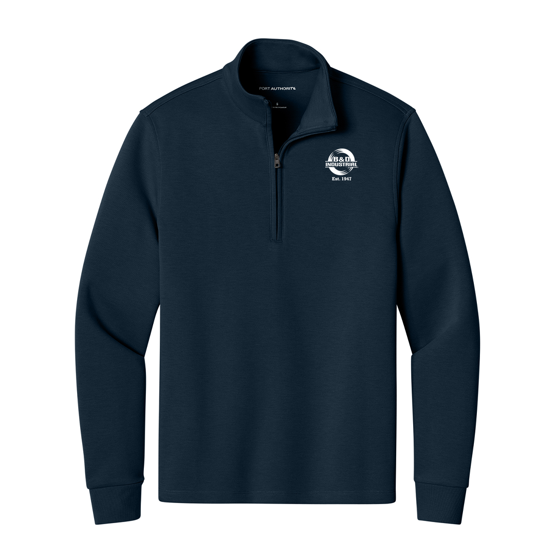 B&D Wearever Signature Double Pique 1/4-Zip
