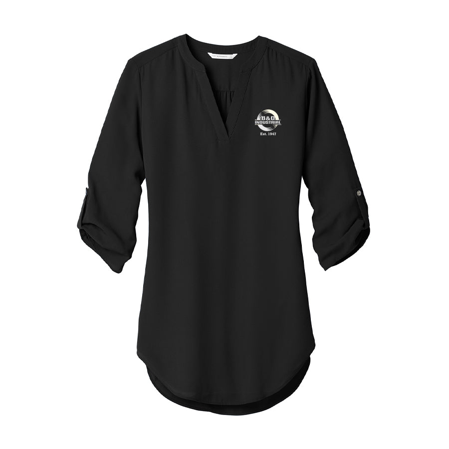 B&D Ladies 3/4-Sleeve Tunic Blouse