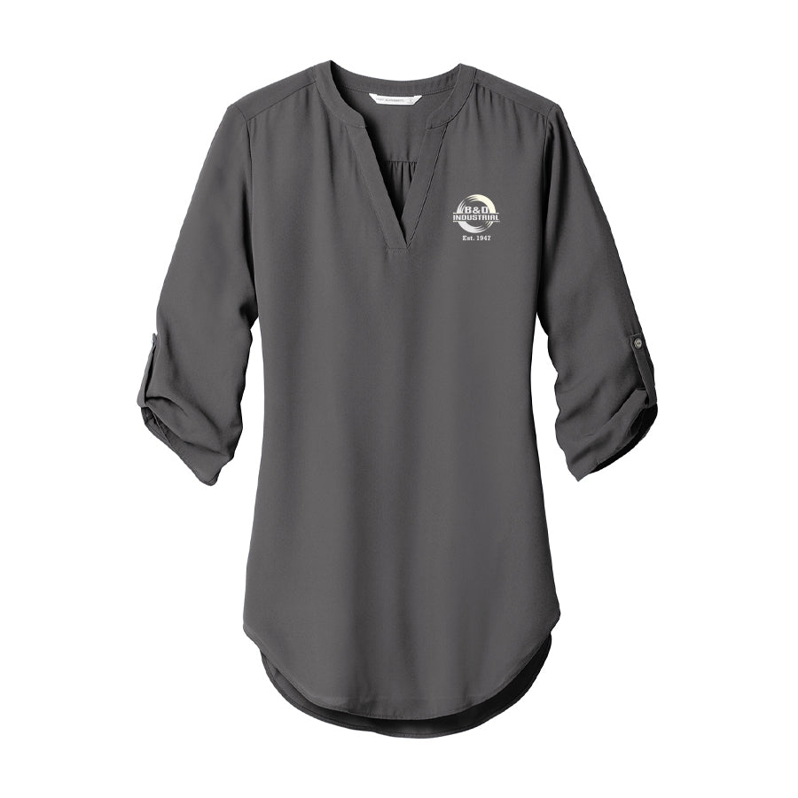 B&D Ladies 3/4-Sleeve Tunic Blouse