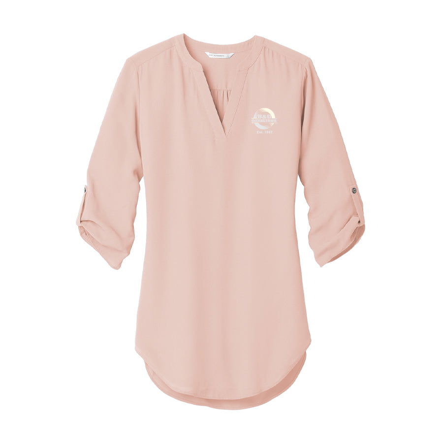 B&D Ladies 3/4-Sleeve Tunic Blouse