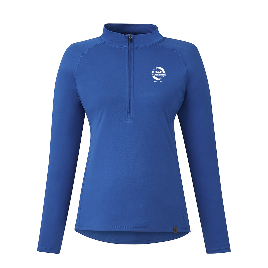 B&D Women's EVANS Eco Knit Performance Half Zip