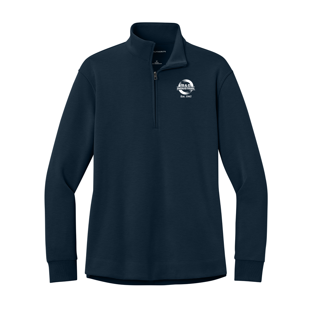 B&D Women’s Wearever Signature Double Pique 1/4-Zip