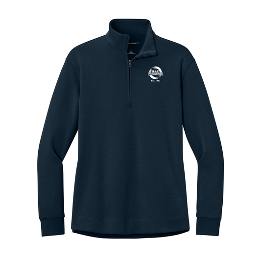B&D Women’s Wearever Signature Double Pique 1/4-Zip