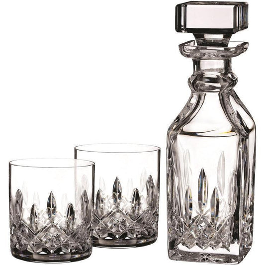 Waterford Lismore Connoisseur 5oz Tumbler, Pair 15.5oz Square Decanter